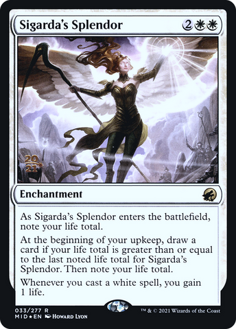 {R} Sigarda's Splendor [Innistrad: Midnight Hunt Prerelease Promos][PR MID 033]