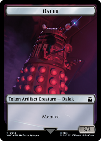 {T} Dalek // Beast Double-Sided Token [Doctor Who Tokens][TWHO 12//17]