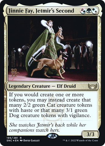 {R} Jinnie Fay, Jetmir's Second [Streets of New Capenna Prerelease Promos][PR SNC 195]