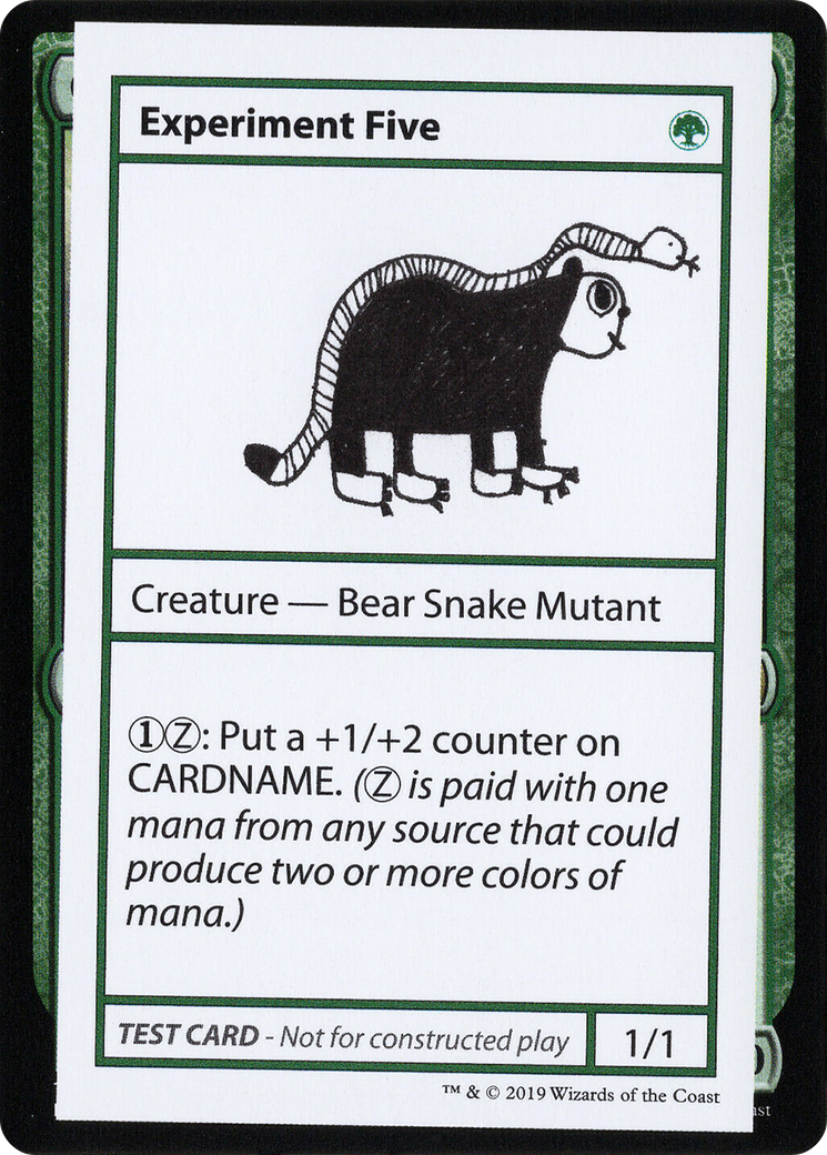 {R} Experiment Five (2021 Edition) [Mystery Booster Playtest Cards][CMB1 073]