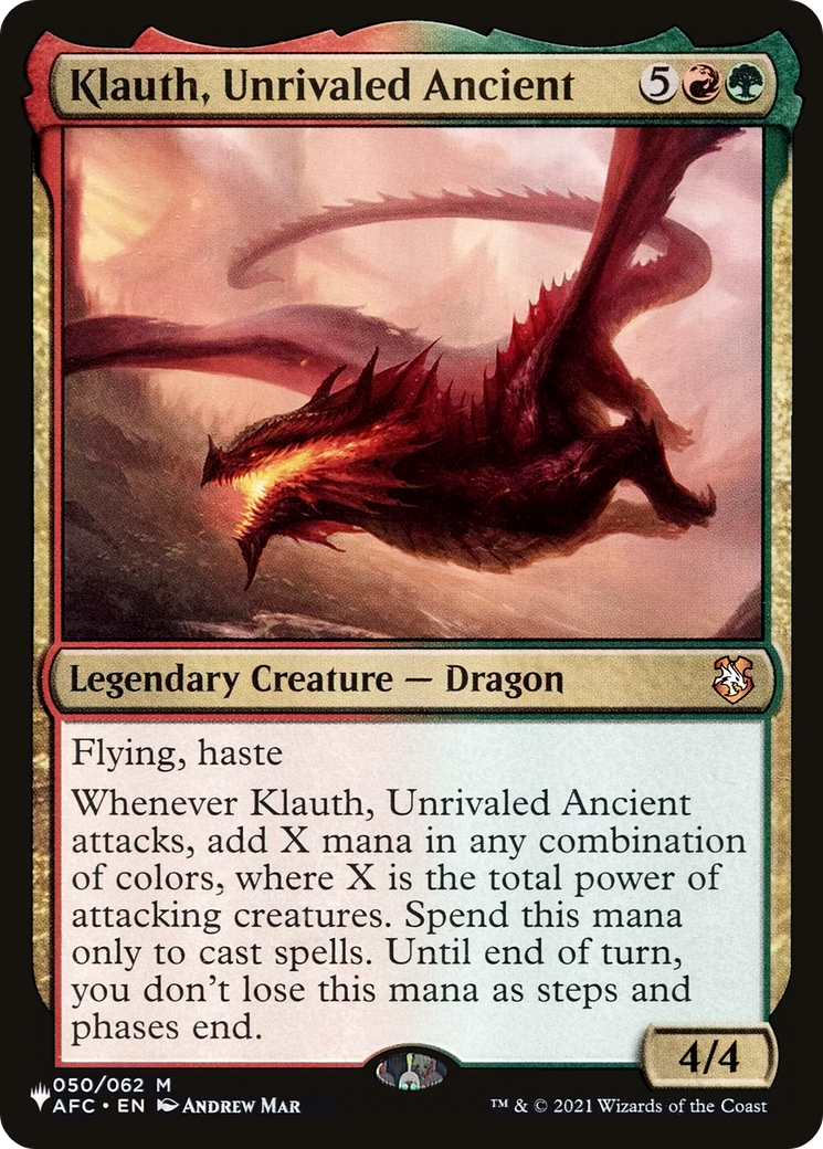 Klauth, Unrivaled Ancient [LIST 050/062]