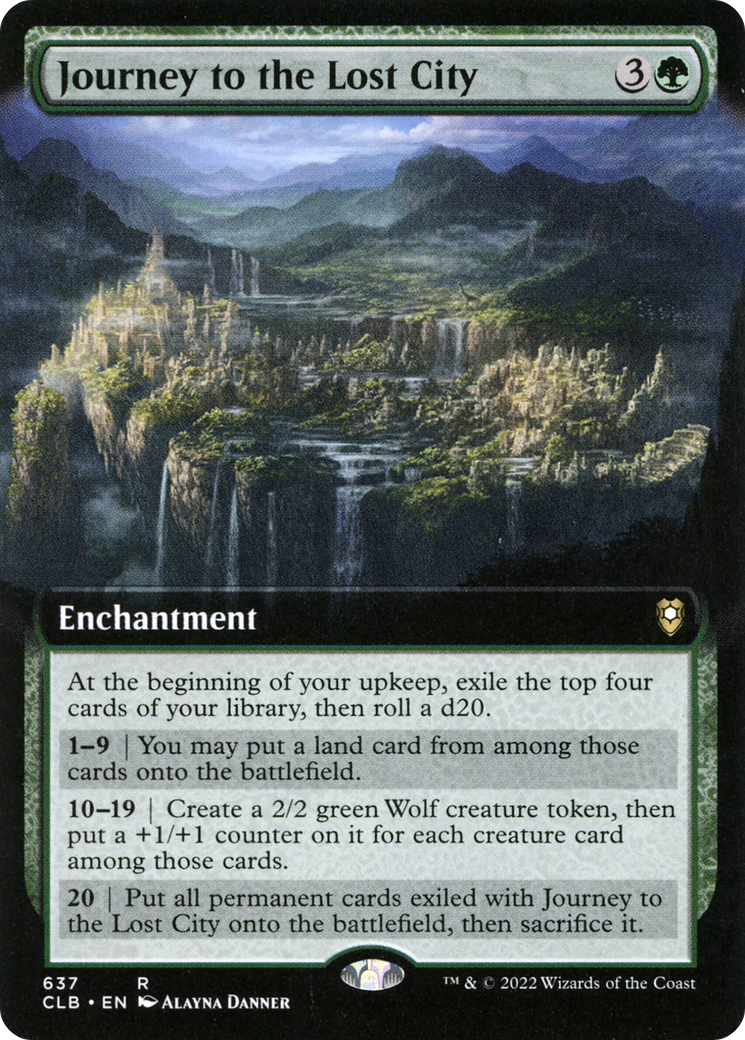 {R} Journey to the Lost City (Extended Art) [Commander Legends: Battle for Baldur's Gate][CLB 637]
