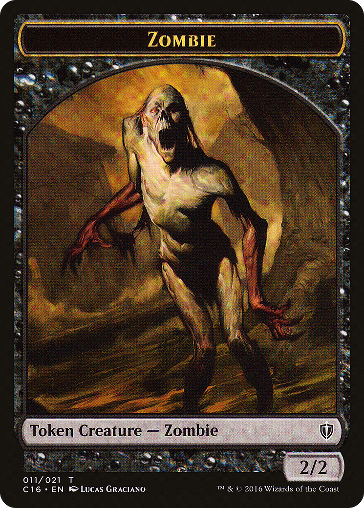 {T} Zombie Token [Commander 2016 Tokens][TC16 011] - Misty Mountain Games
