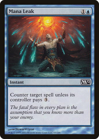 {C} Mana Leak [Magic 2012][M12 063]