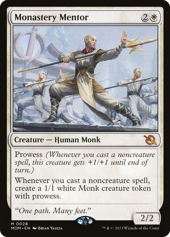 {R} Monastery Mentor (Promo Pack) [March of the Machine Promos][PP MOM 028]