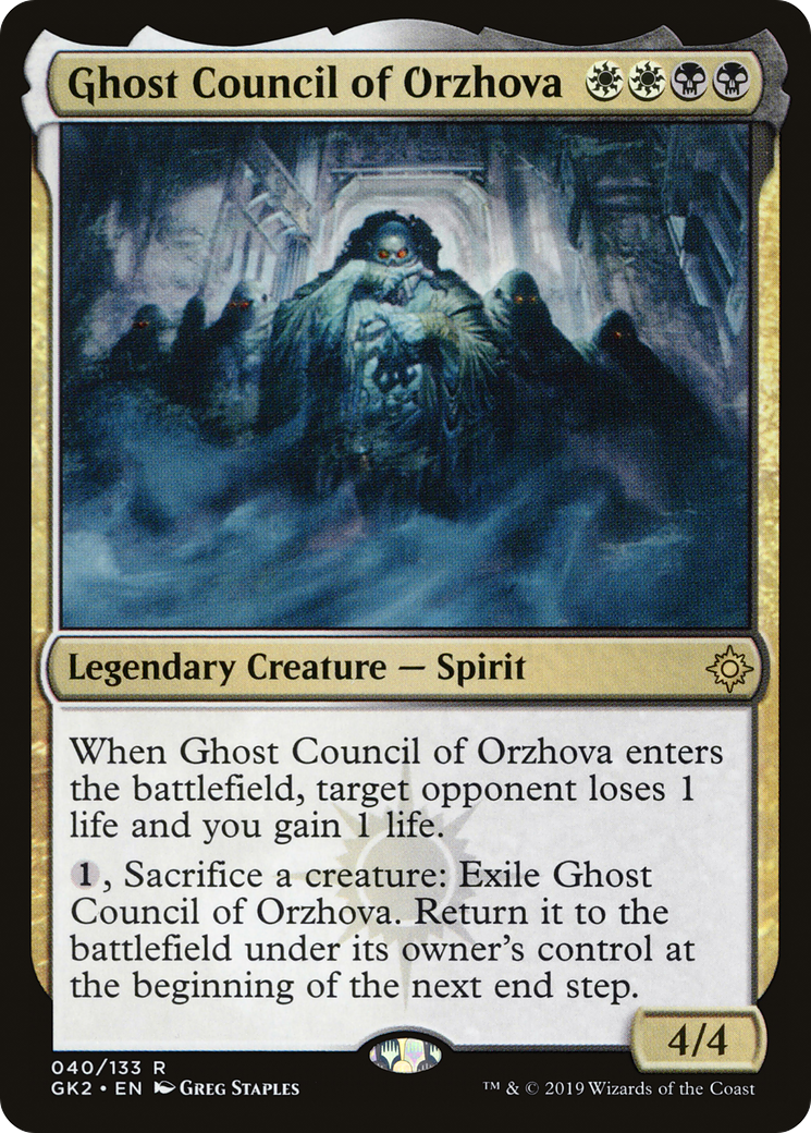 {R} Ghost Council of Orzhova [Ravnica Allegiance Guild Kit][GK2 040]
