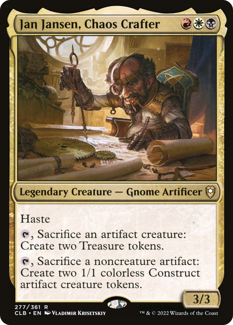 {R} Jan Jansen, Chaos Crafter [Commander Legends: Battle for Baldur's Gate][CLB 277]