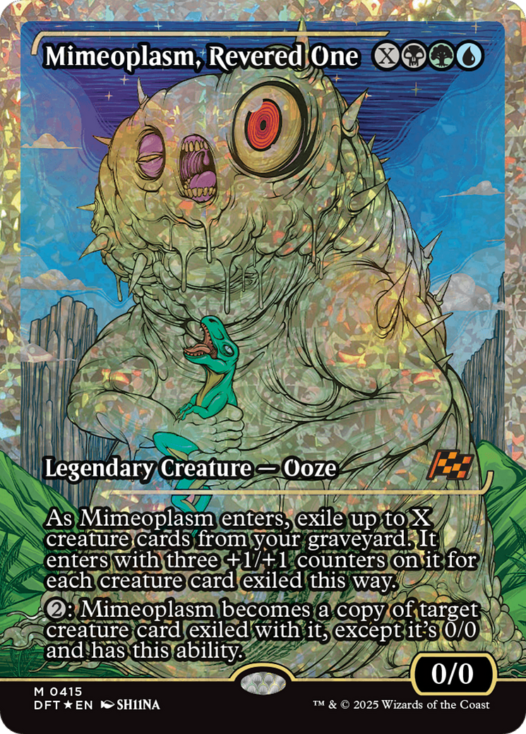{@R} Mimeoplasm, Revered One (Showcase) (Fracture Foil) [Aetherdrift][DFT 415]
