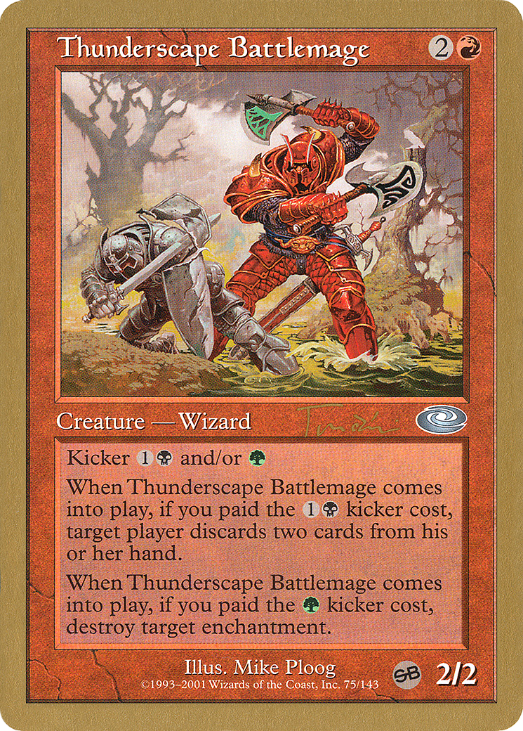 {C} Thunderscape Battlemage (Jan Tomcani) [World Championship Decks 2001][GB WC01 JT75SB]