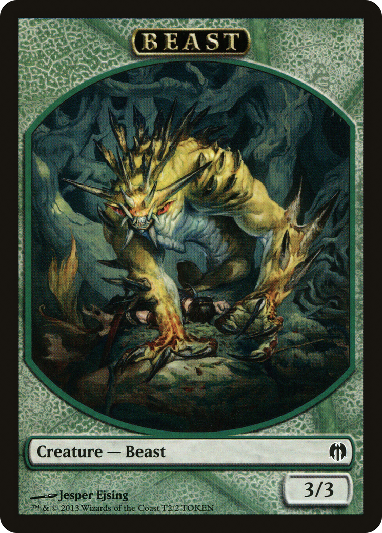 {T} Beast Token [Duel Decks: Heroes vs. Monsters Tokens][TDDL 002]