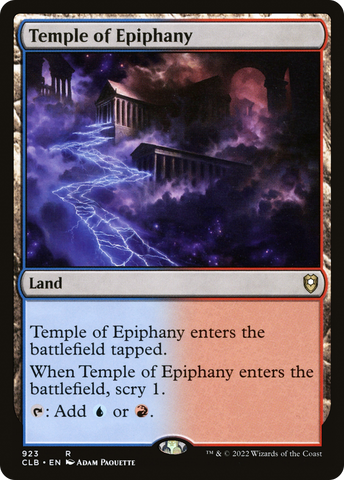 {R} Temple of Epiphany [Commander Legends: Battle for Baldur's Gate][CLB 923]