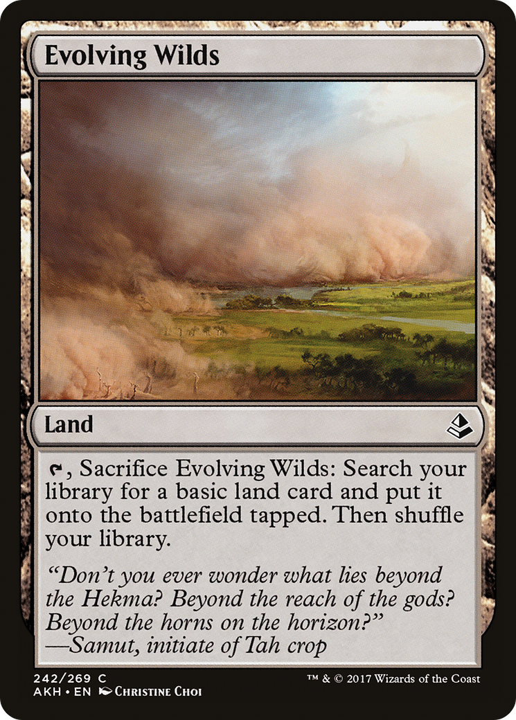 {C} Evolving Wilds [Amonkhet][AKH 242]