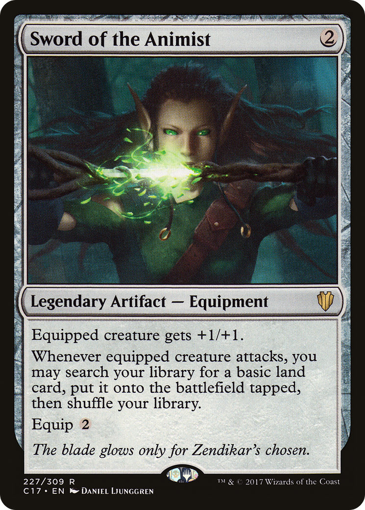 {R} Sword of the Animist [Commander 2017][C17 227] - Misty Mountain Games
