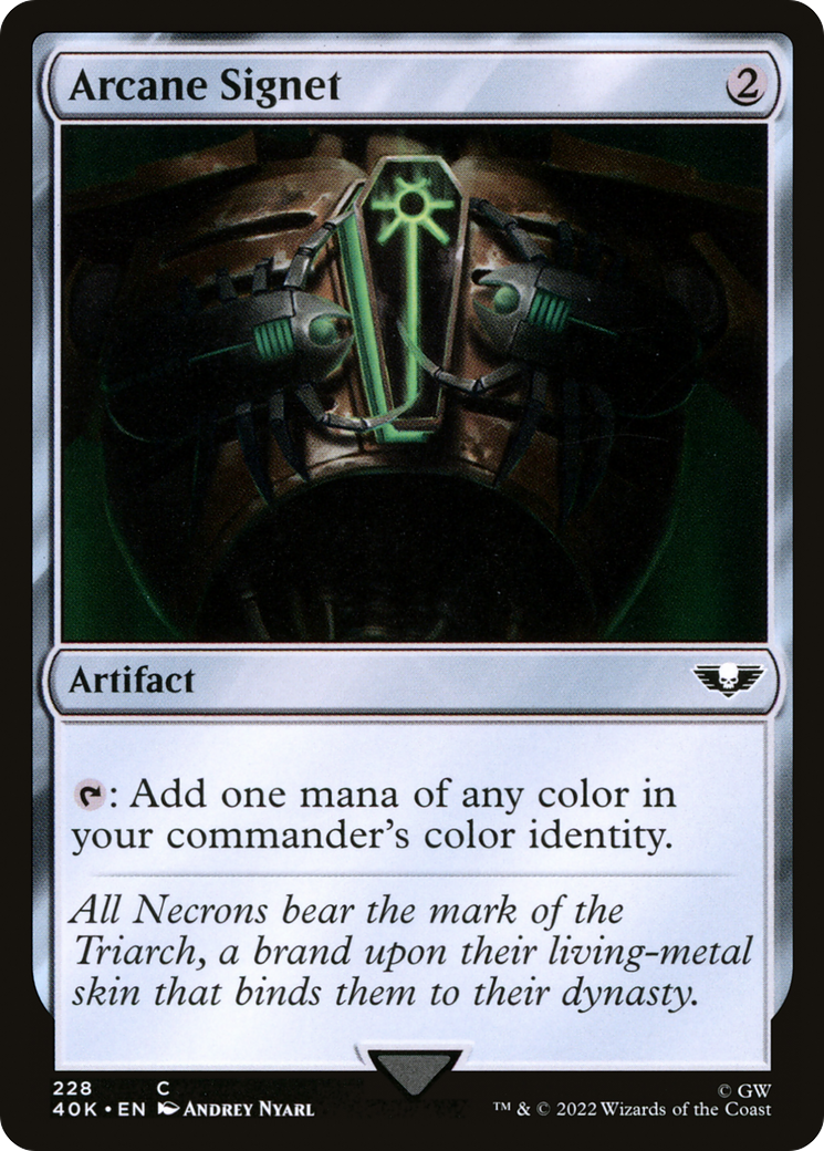 {C} Arcane Signet (228) [Universes Beyond: Warhammer 40,000][40K 228]
