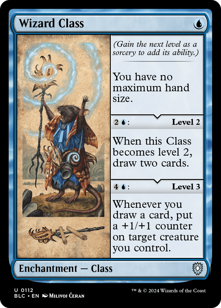 {C} Wizard Class [Bloomburrow Commander][BLC 112]
