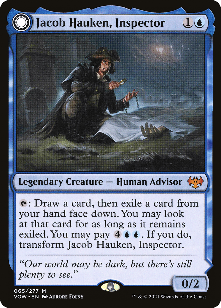 {R} Jacob Hauken, Inspector // Hauken's Insight [Innistrad: Crimson Vow][VOW 065]