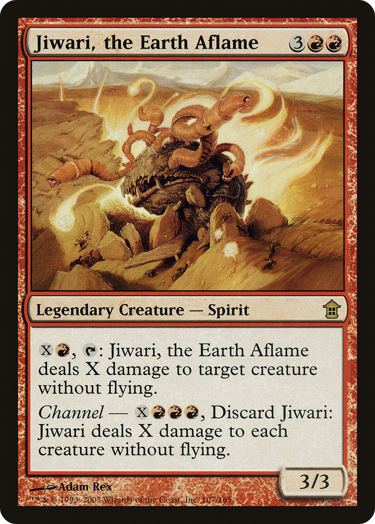 {R} Jiwari, the Earth Aflame [Saviors of Kamigawa][SOK 107]