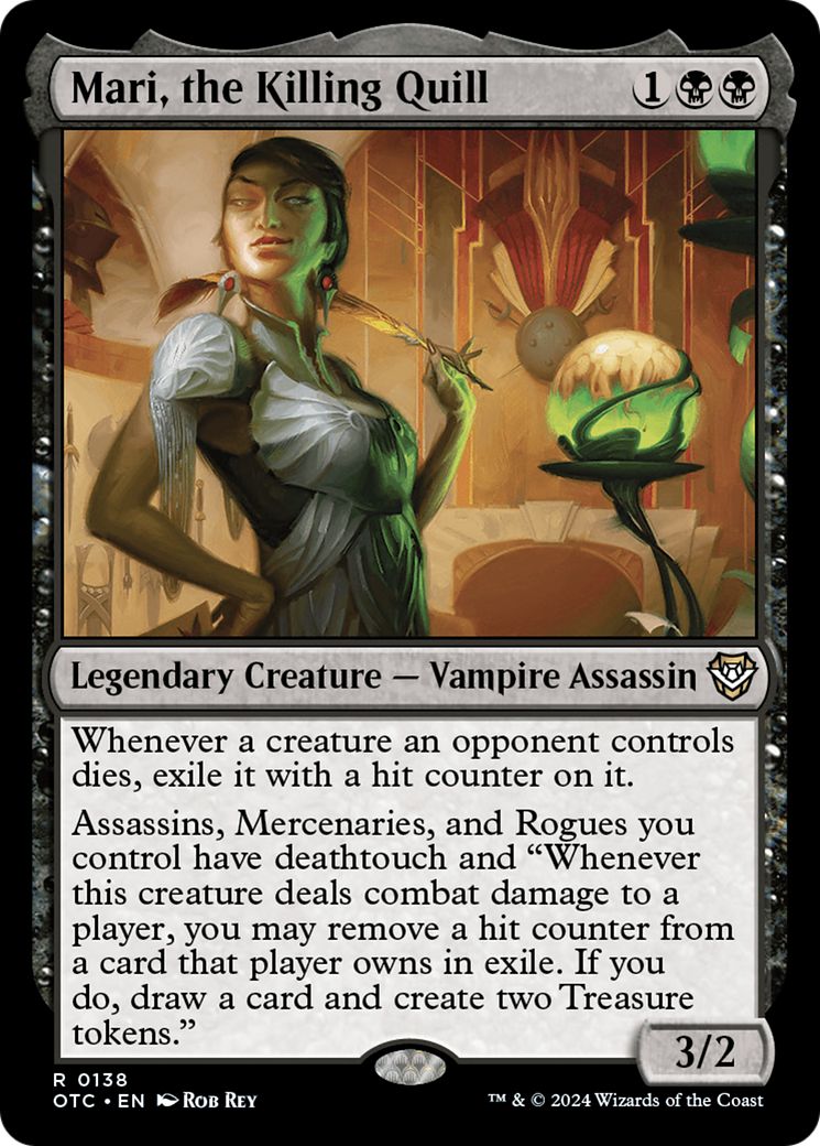 {R} Mari, the Killing Quill [Outlaws of Thunder Junction Commander][OTC 138]