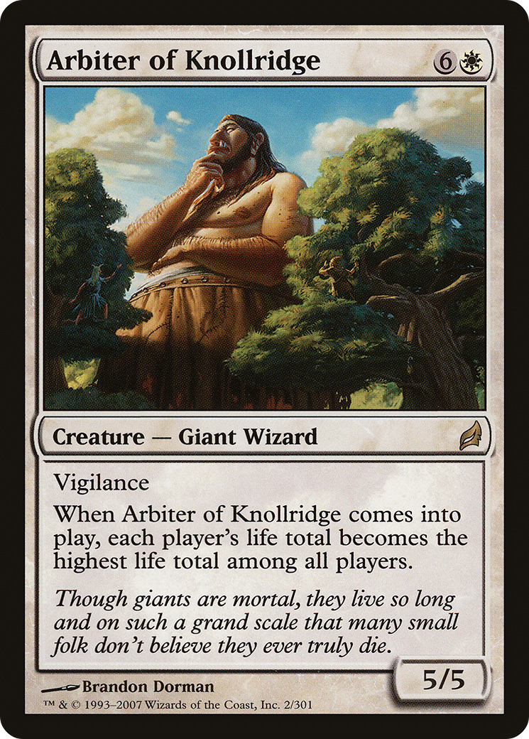 {R} Arbiter of Knollridge [Lorwyn][LRW 002]
