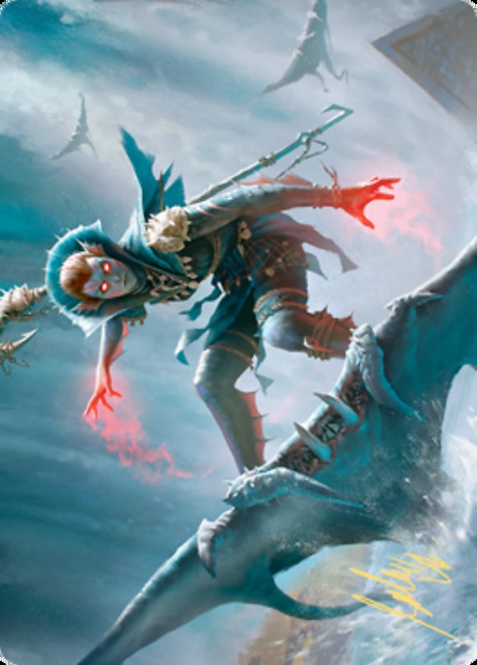 {A} Umara Mystic (Art Series) (Gold-Stamped Signature) [Zendikar Rising Art Series][AZNR 080]