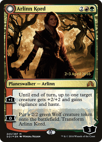 {R} Arlinn Kord // Arlinn, Embraced by the Moon [Shadows over Innistrad Prerelease Promos][PR SOI 243]