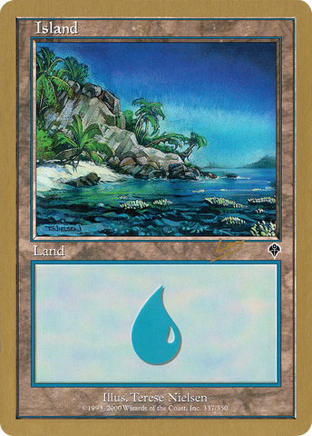 {B}[GB WC02 RL337A] Island (rl337a) (Raphael Levy) [World Championship Decks 2002]
