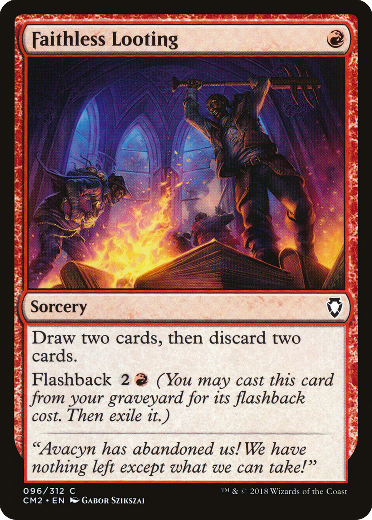 {C} Faithless Looting [Commander Anthology Volume II][CM2 096]