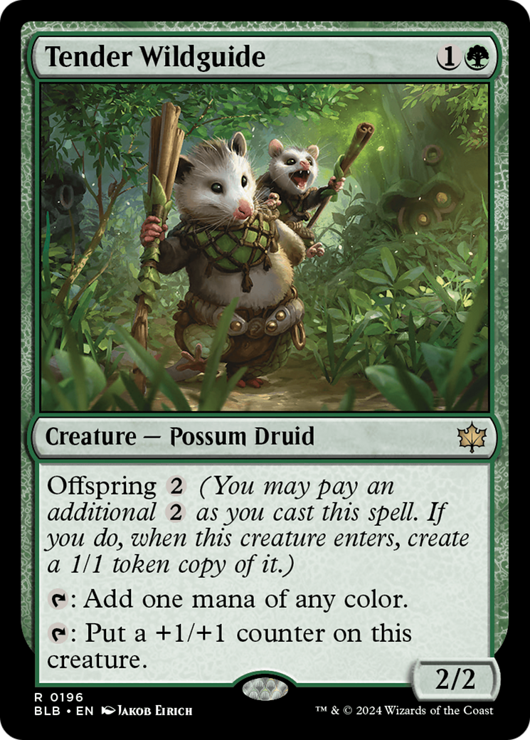 {@R} Tender Wildguide [Bloomburrow][BLB 196]