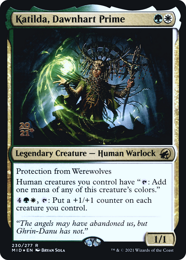 {R} Katilda, Dawnhart Prime [Innistrad: Midnight Hunt Prerelease Promos][PR MID 230]