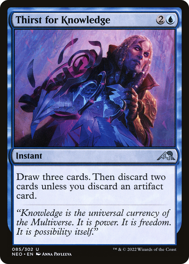 {C} Thirst for Knowledge [Kamigawa: Neon Dynasty][NEO 085]