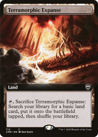 {C} Terramorphic Expanse (Extended Art) [Commander Legends][CMR 712]