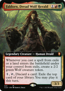 {R} Faldorn, Dread Wolf Herald (Extended Art) [Commander Legends: Battle for Baldur's Gate][CLB 641]