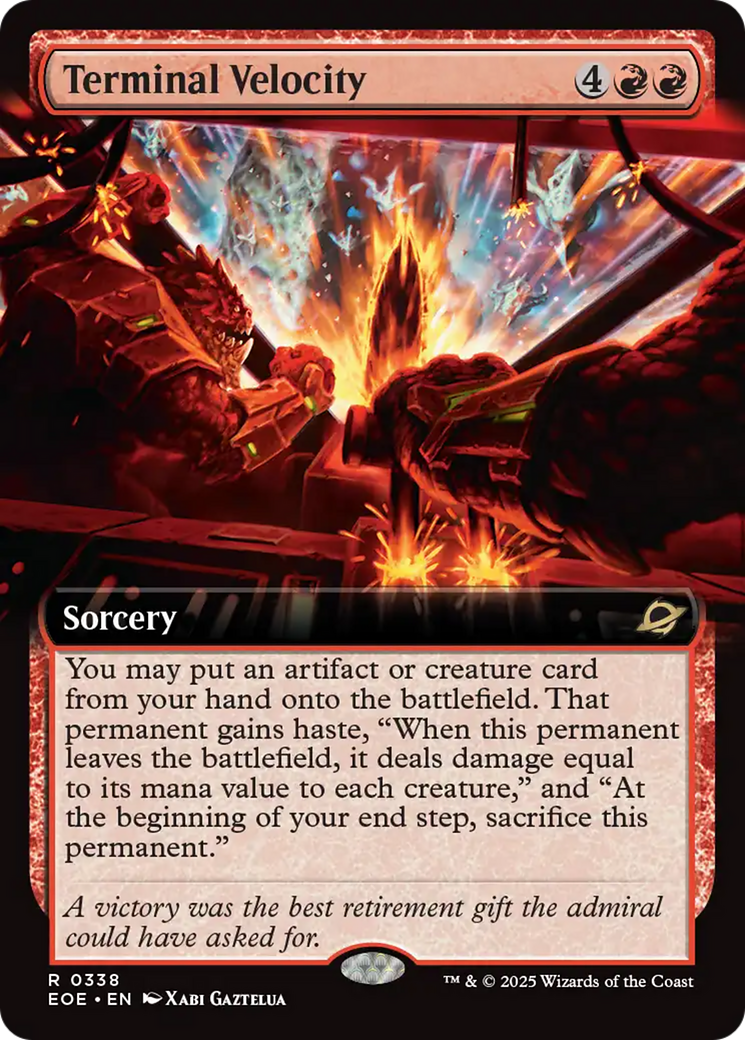 {@@ EOE R} Terminal Velocity (Extended Art) [Edge of Eternities][EOE 338]