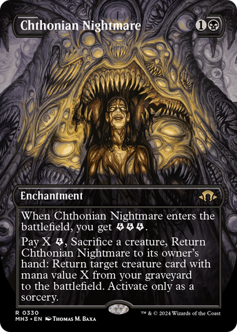 {R} Chthonian Nightmare (Borderless) [Modern Horizons 3][MH3 330]