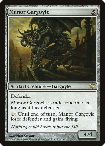 {R} Manor Gargoyle [Innistrad][ISD 228]