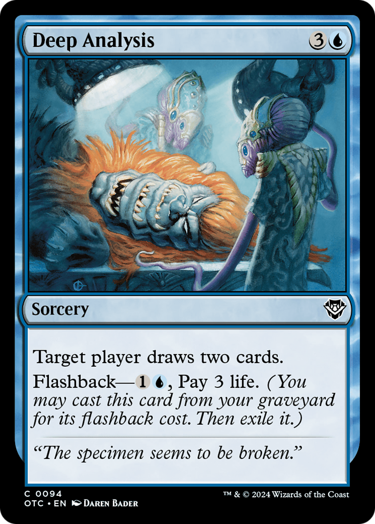 {C} Deep Analysis [Outlaws of Thunder Junction Commander][OTC 094]