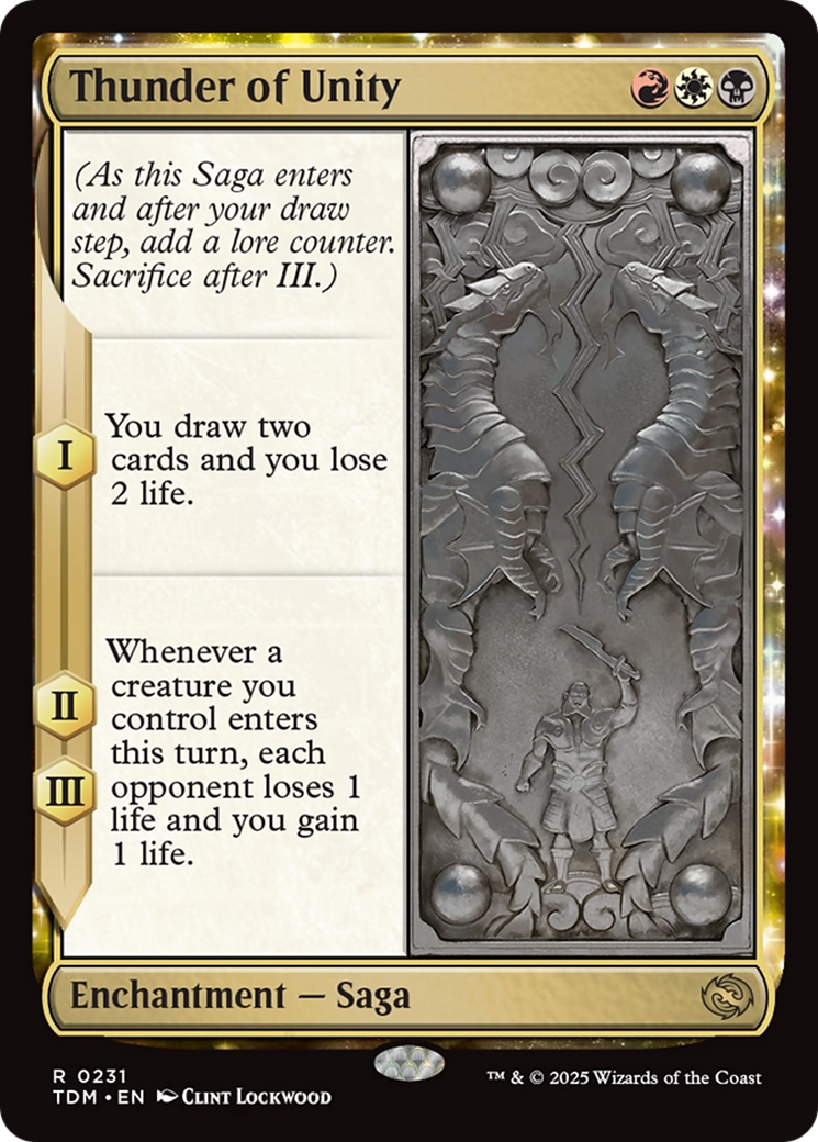 {@R} Thunder of Unity [Tarkir: Dragonstorm][TDM 231]