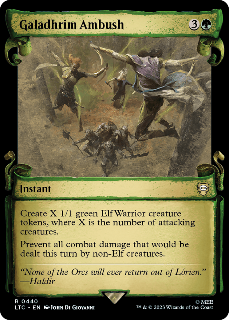 {R} Galadhrim Ambush [The Lord of the Rings: Tales of Middle-Earth Commander Showcase Scrolls][LTC 440]