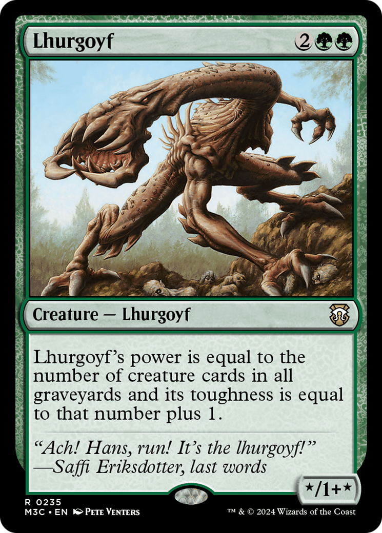 {R} Lhurgoyf (Ripple Foil) [Modern Horizons 3 Commander][RPF M3C 235]
