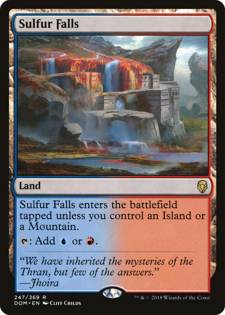 {R} Sulfur Falls [Dominaria][DOM 247]
