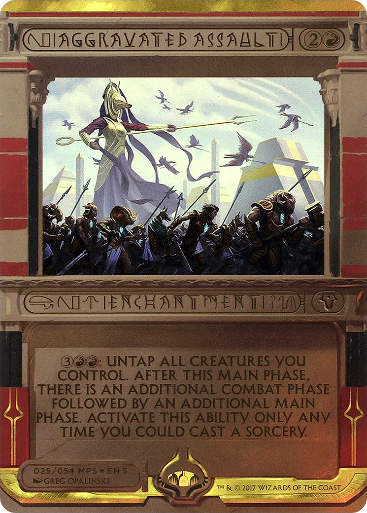 {R} Aggravated Assault (Invocation) [Amonkhet Invocations][MP2 025] - Misty Mountain Games