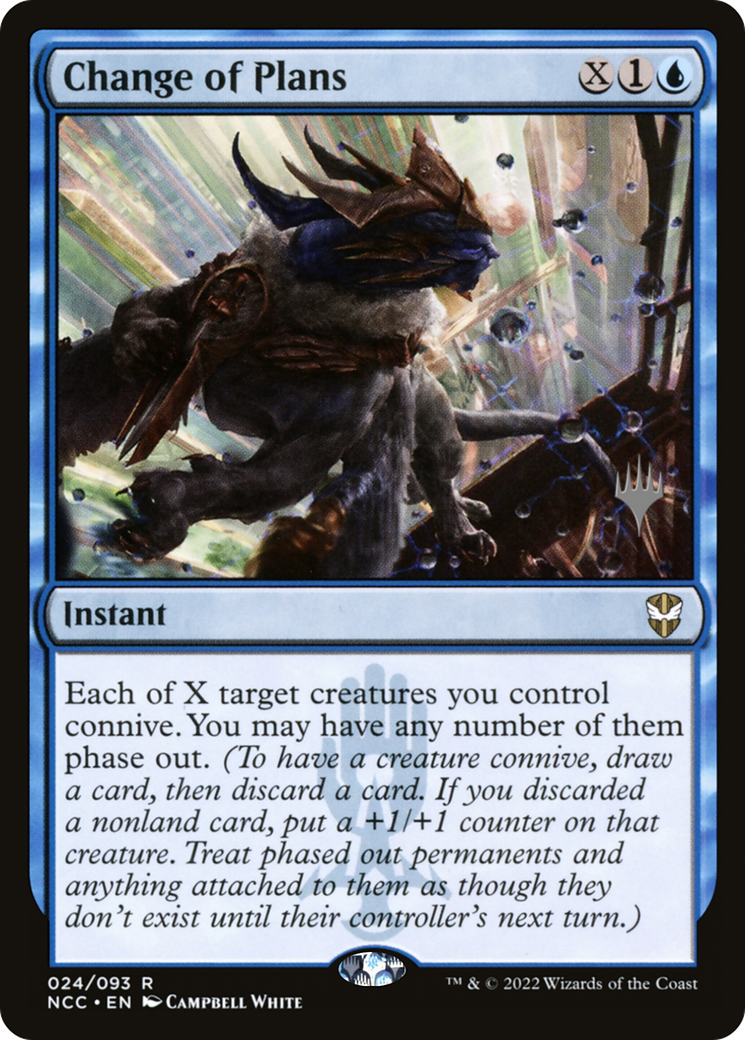 {R} Change of Plans (Promo Pack) [Streets of New Capenna Commander Promos][PP NCC 024]