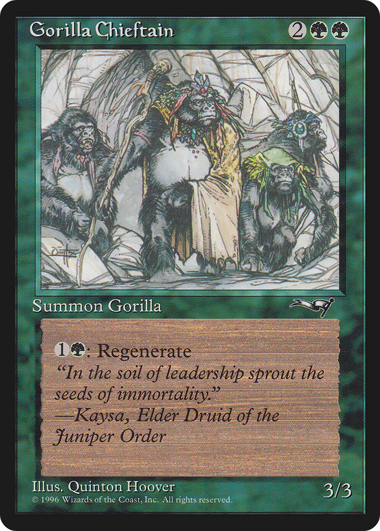 {C} Gorilla Chieftain (Two Gorilla Art) [Alliances][ALL 94B]