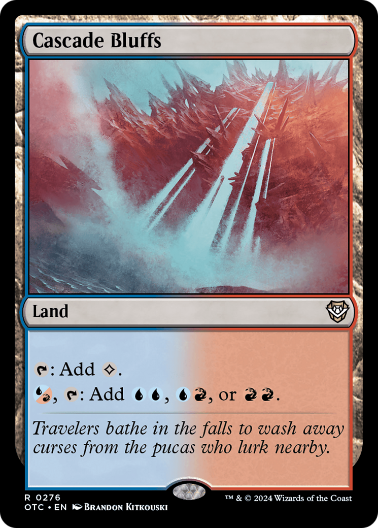 {R} Cascade Bluffs [Outlaws of Thunder Junction Commander][OTC 276]