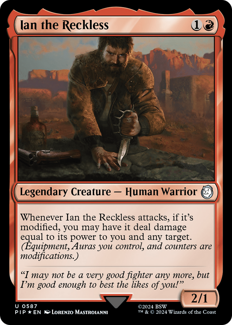 {C} Ian the Reckless (Surge Foil) [Fallout][PIP 587]