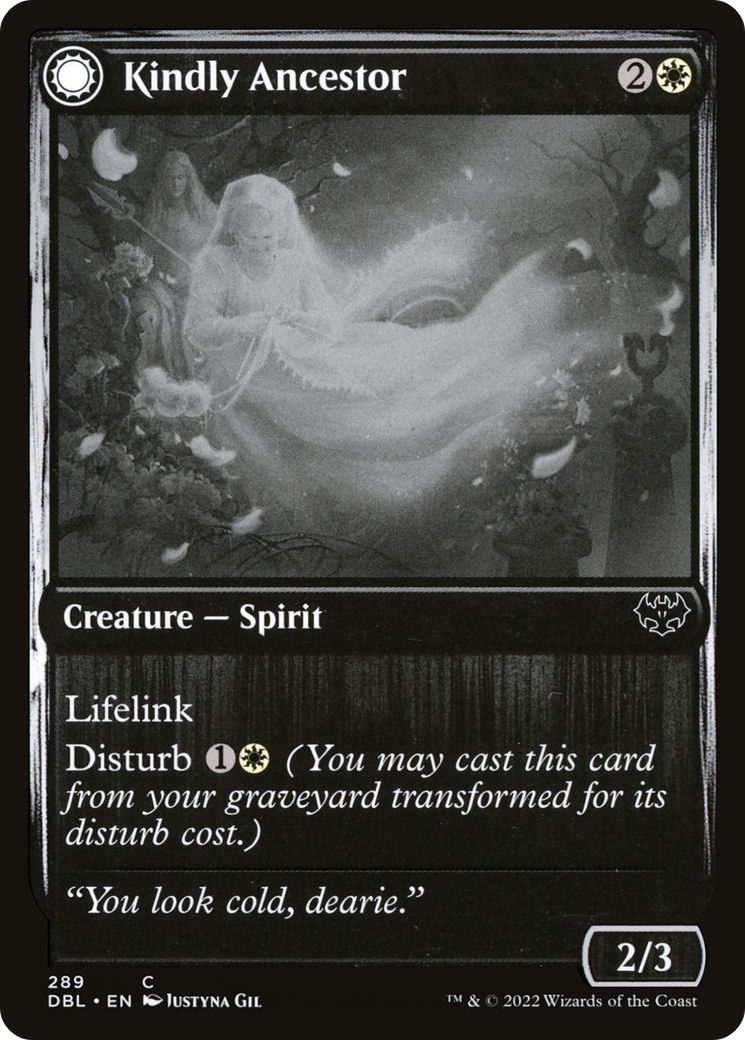 {C} Kindly Ancestor // Ancestor's Embrace [Innistrad: Double Feature][DBL 289]