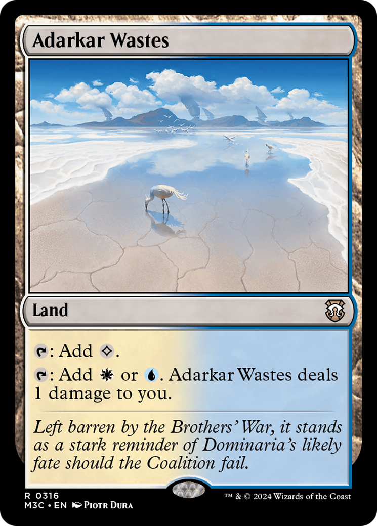 {R} Adarkar Wastes [Modern Horizons 3 Commander][M3C 316]