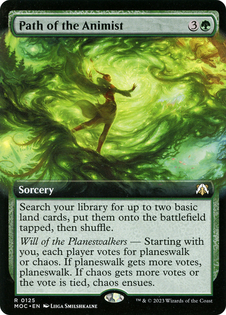 {R} Path of the Animist (Extended Art) [March of the Machine Commander][MOC 125]