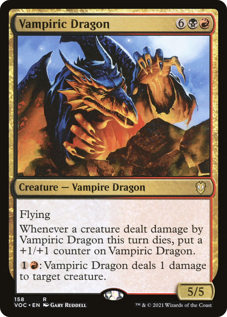 {R} Vampiric Dragon [Innistrad: Crimson Vow Commander][VOC 158]