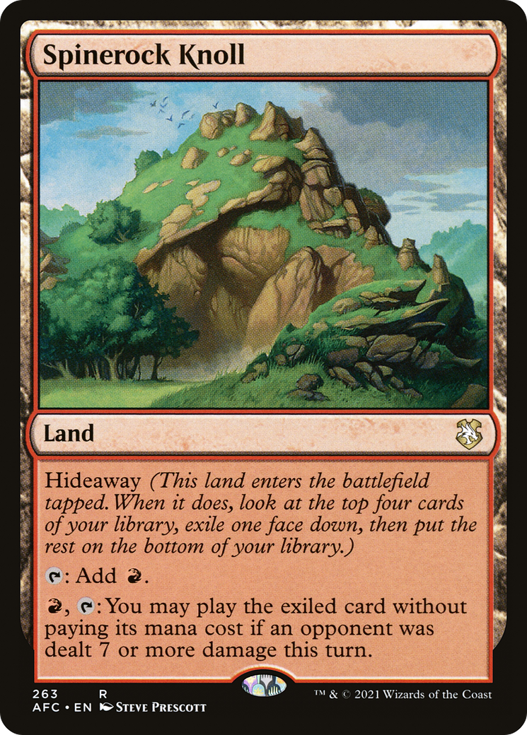 {R} Spinerock Knoll [Dungeons & Dragons: Adventures in the Forgotten Realms Commander][AFC 263]